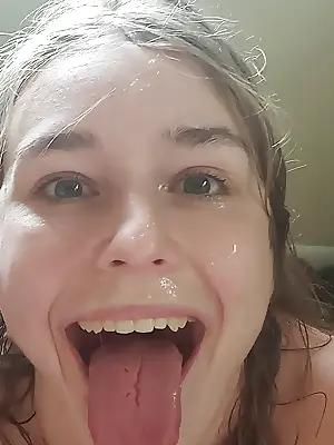 she starts in the porn industry ask her to share more facial pics on her twitter blairunderwoodx