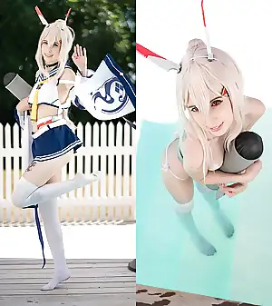 torpedo demon is here please praise ayanami with headpats and snacks x3 cosplay by kerocchi